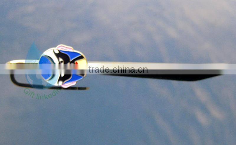 Fashion promotional metal bookmark/2014 popular bookmark metal