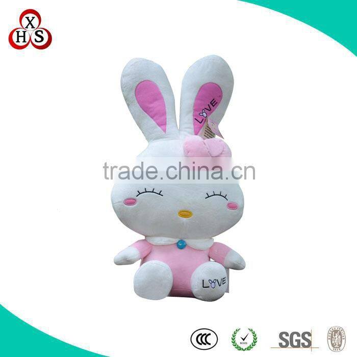 Fabric Customed Soft Dancing And Moving Plush Bunny Keychain