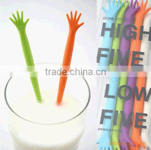 2015 New Design finger silicone puddler,silicone Stirring stick,coffee stir stick