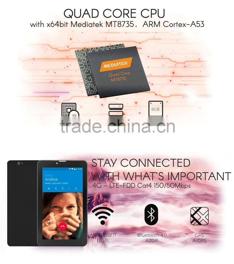 2016 shenzhen china 8 inch multi touch screen android 6.0 4g tablet pc factory