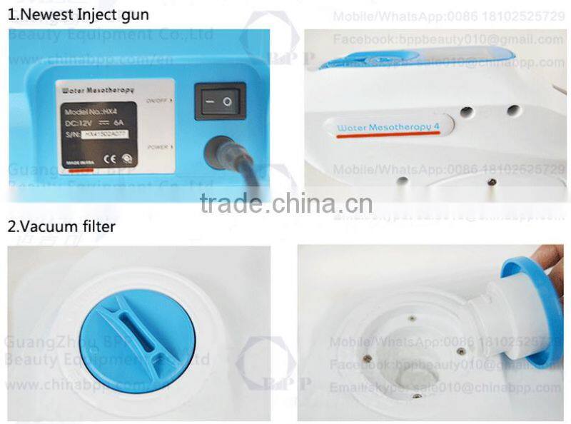 2016 New & Cheapest Facial Hydro Mesotherapy Vaccum Meso Gun Injector Dr Injector (CE Approved)