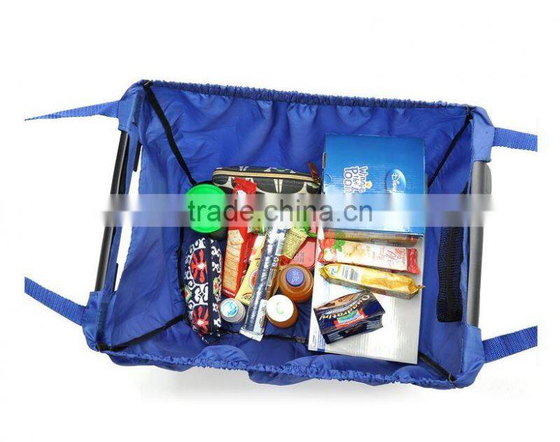 Alibaba china made Foldable reusable shopping bag for trolley super market shopping cart bag