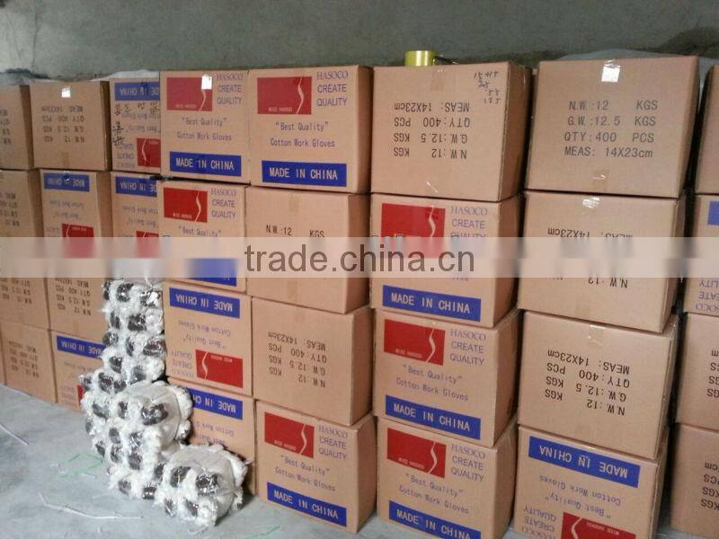 various colors cotton yarn work gloves for hand protection