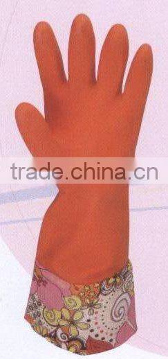 cuff-lengthened household latex gloves