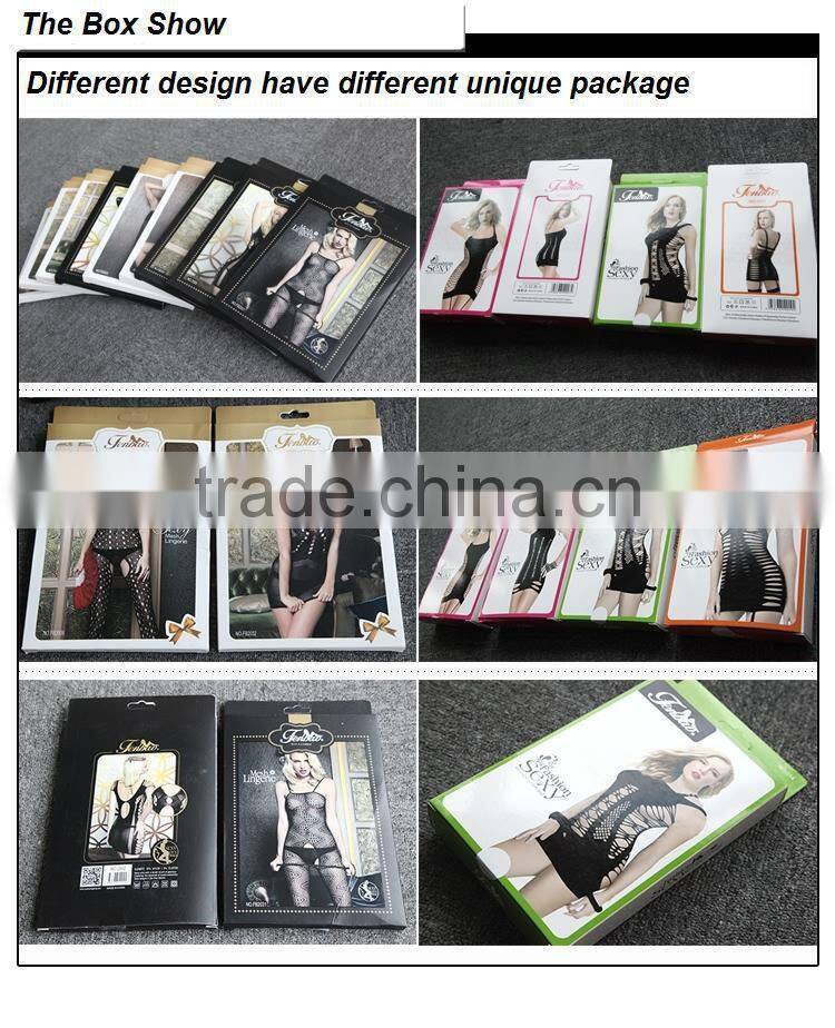 Wholesale Black Fashion Woman Body Stocking Wish Sleeve Seductive Lingerie