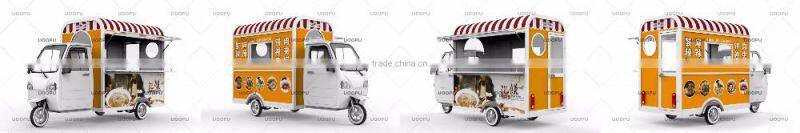 China customization provided electric food truck with three wheels