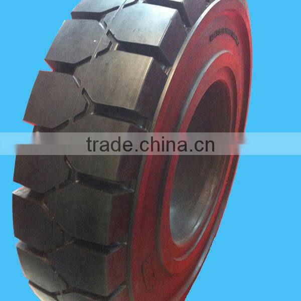 Excellent solid forklift tyre 14.00-24 Chinese factory direct selling
