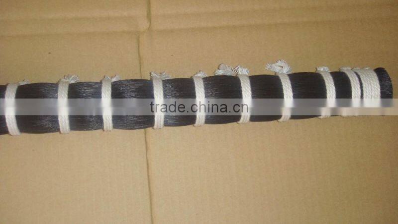 most popular black horse tail extension low price Cheap horse tail hairs supplier