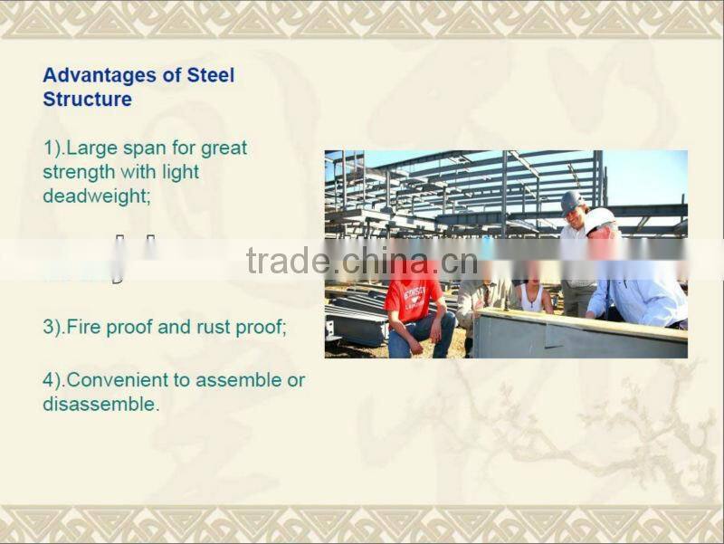 high quality steel structure chicken farming