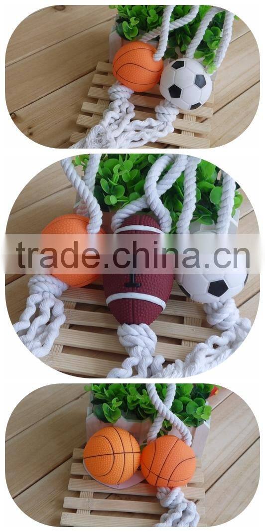 pet traning throw toy ball football toy
