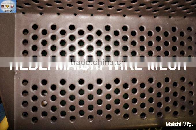 Yellow epoxy resin coatings Aluminium plate Punched Metal Screens