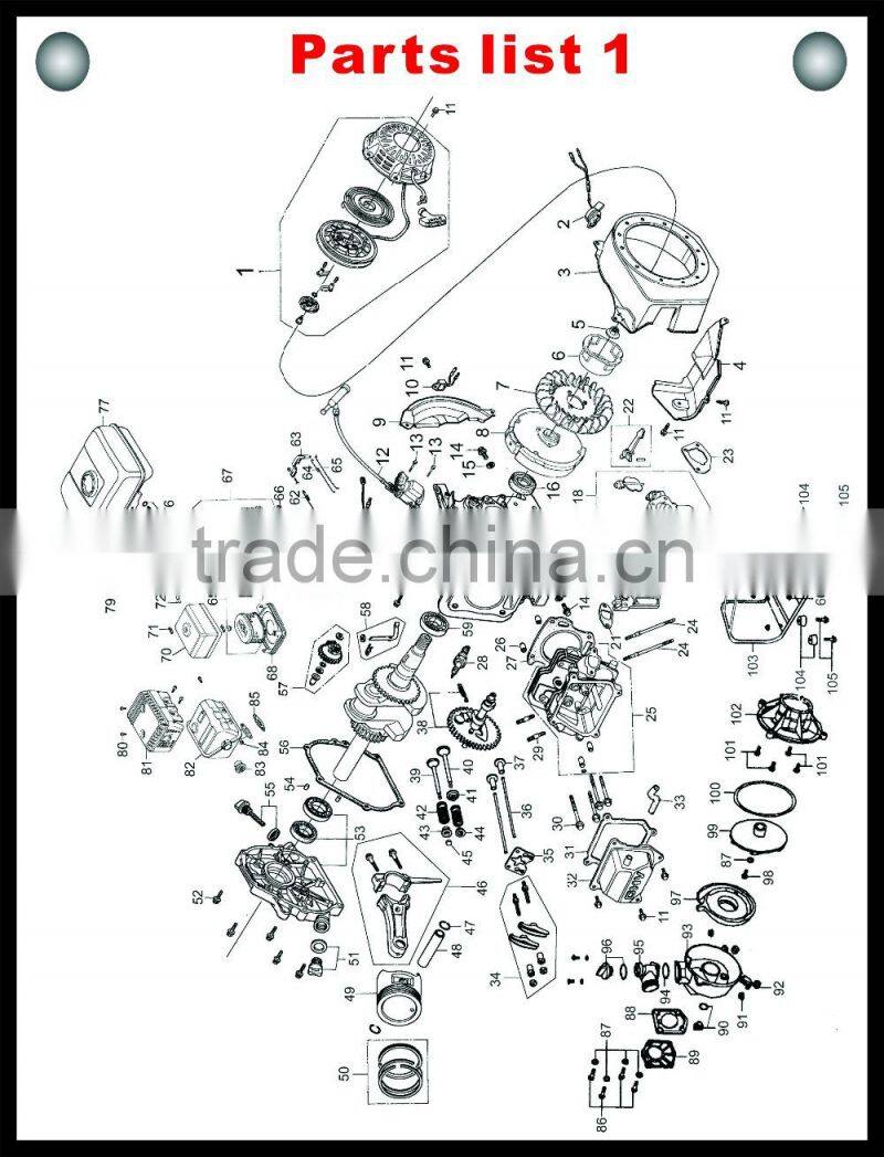 2inch gasoline self-priming water pump QG65-20-40