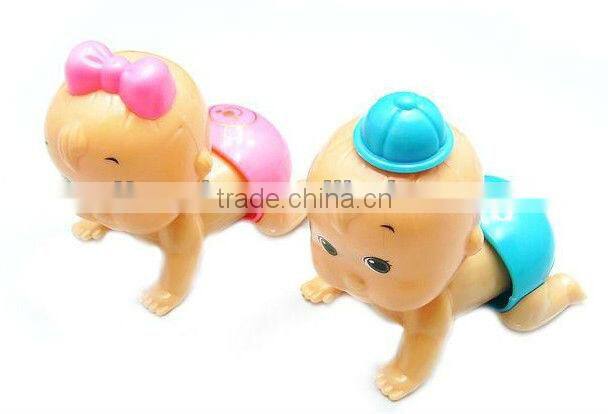 TX69520 plastic walking wind up baby doll toy