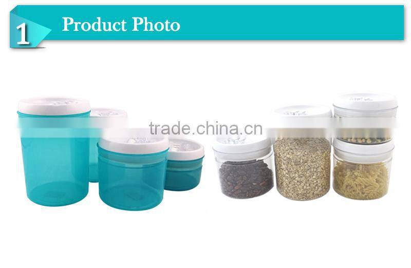 2014Hot sale pp plastic high quality tea canisters (RPUE)
