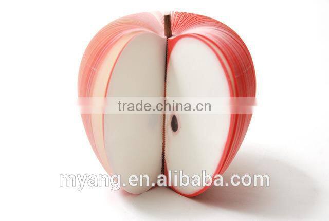 Promotional 3D fruit shaped wholesale note paper fruit memo pad
