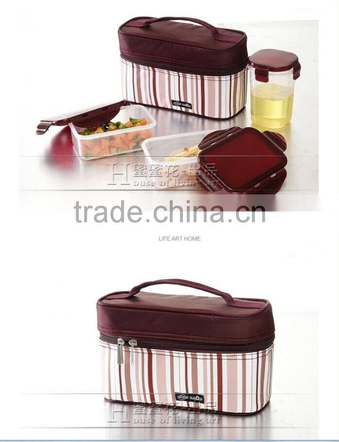 Hot Sale 3.85L Waterproof Travel Picnic Lunch bag Snack Tote Isothermic Cooler Handbag Combintion Kids Lunch Box