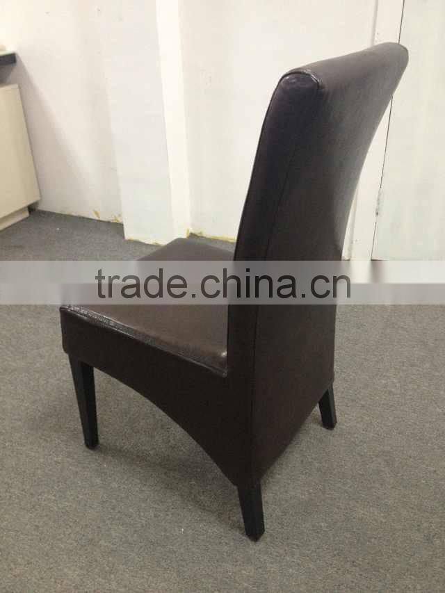 High Back Dining Chair With Black Pu Leather FD-524-1
