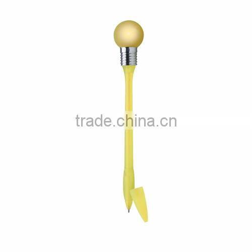 ballpoint pen with a flashing light on the top