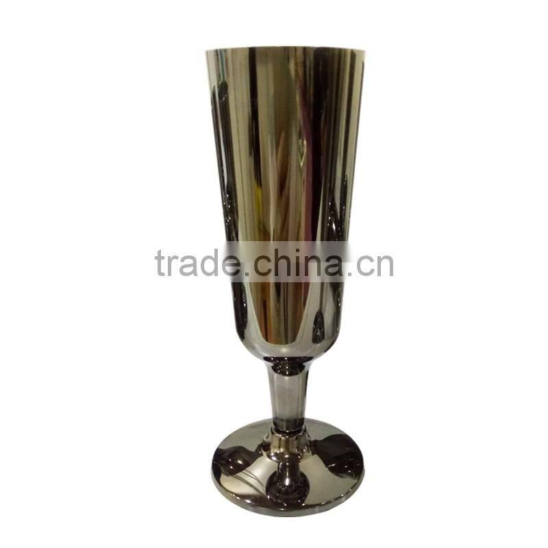 Recycled ps red wine goblet cup