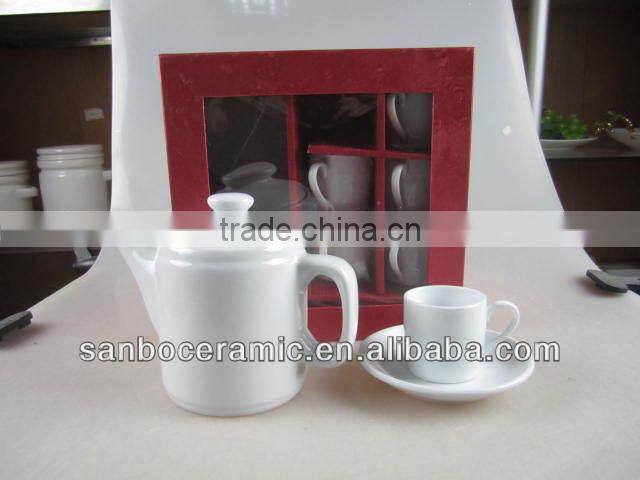 porcelain tea set with gift box packing