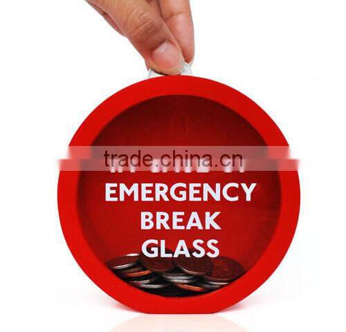 Supply creative emergency money box / piggy bank