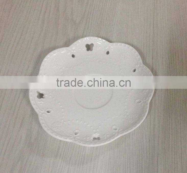 Emboss Porcelain&Ceramic Coffee Set