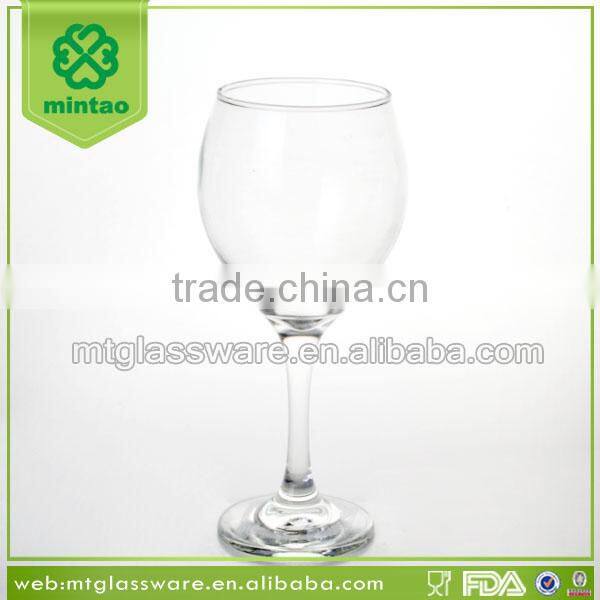 Eco-friendly cheap crystal glass wine glass
