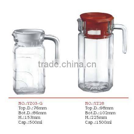 Hotel or home glass ice bucket