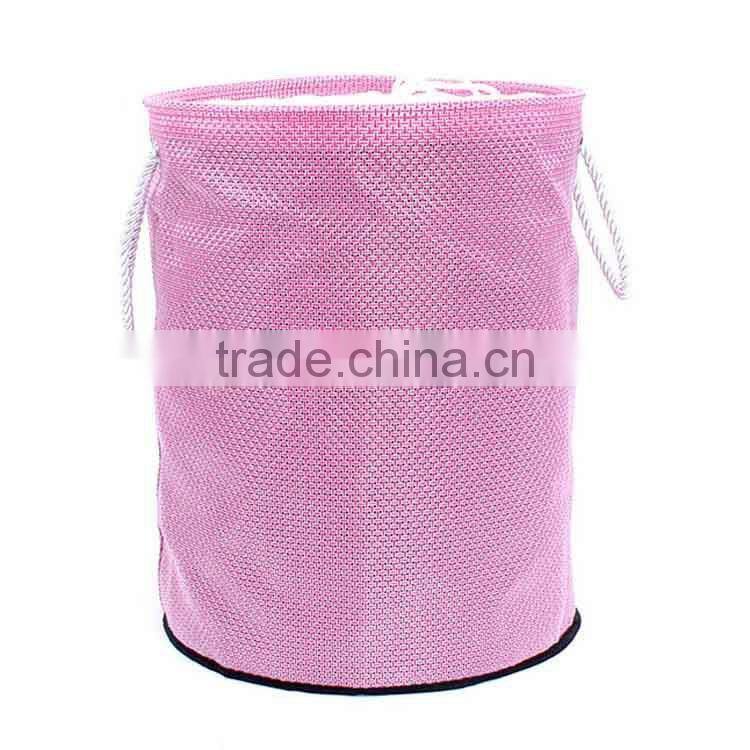 Modern Cotton Rope Hand Solid Waterproof Laundry Basket with Handles