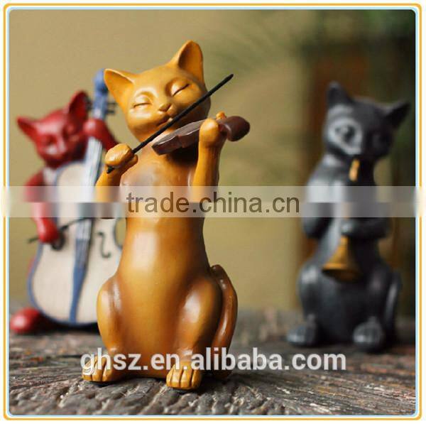 Factory price resin cat figure living room decoration manufacturer