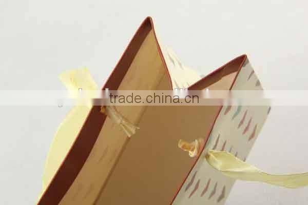 Shopping Paper Bag with Heart pattern/Printed Foldable Gift Bag