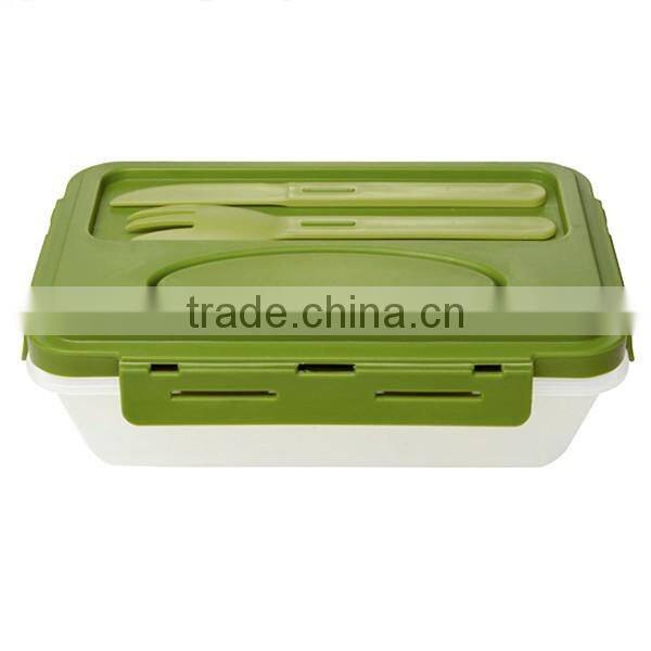 Food grade safe Lunch break box with fork and knife