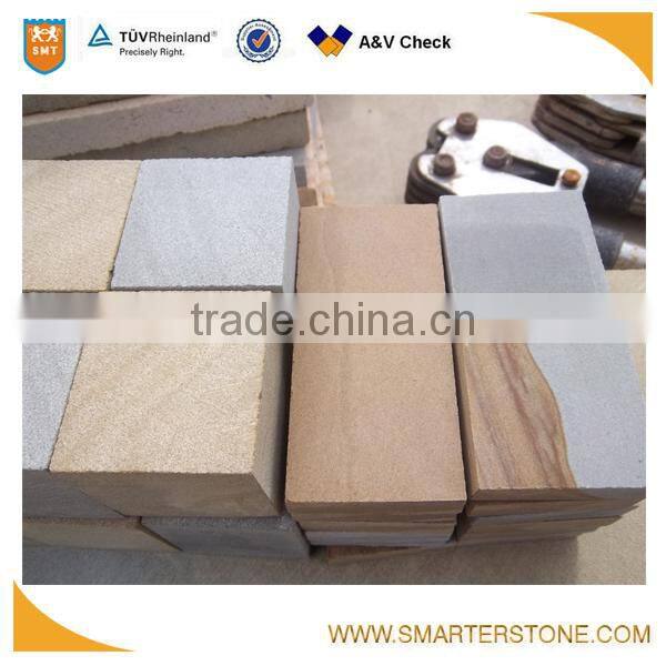 High quality sawn cut finished sandstone for wall decoration
