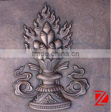 Bronze horse relief sculpture wall animal decoration
