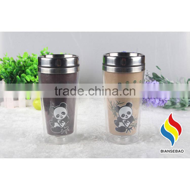 16 oz color changing double wall stainless steel travel mug