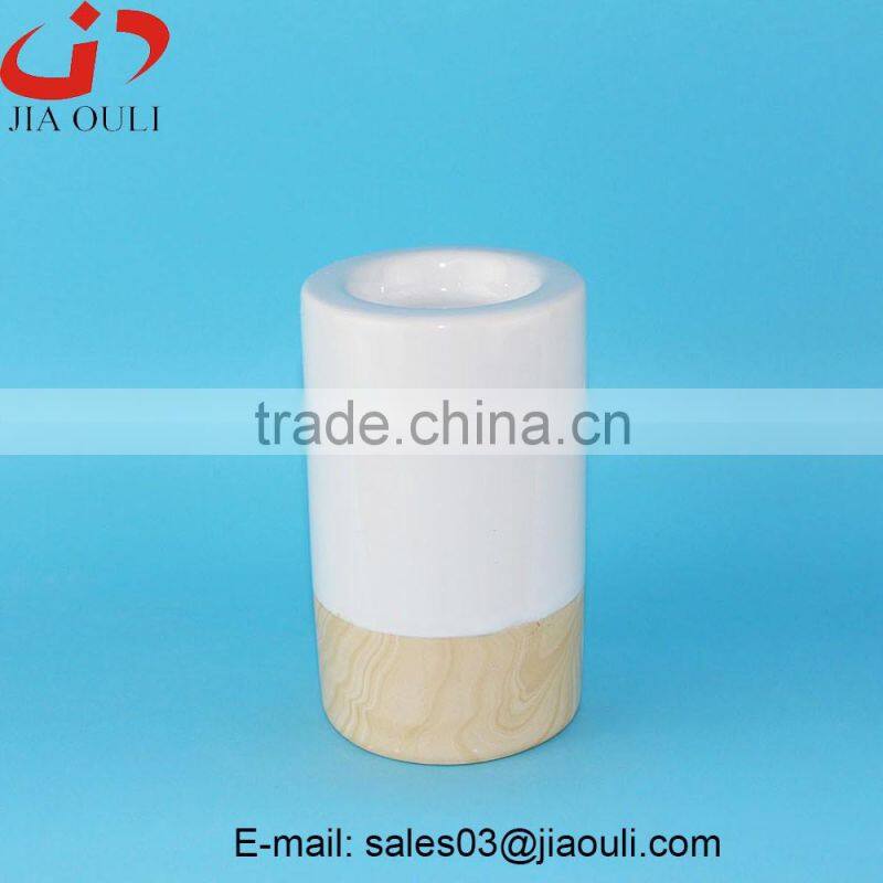 Popular sales candle stand wedding table centerpieces, ceramic tealight holder