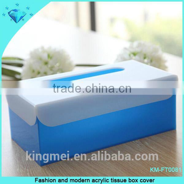 New design acrylic elegant tissue box cover