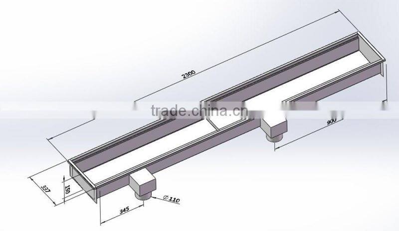 High quality stainless steel public place rainwater drains