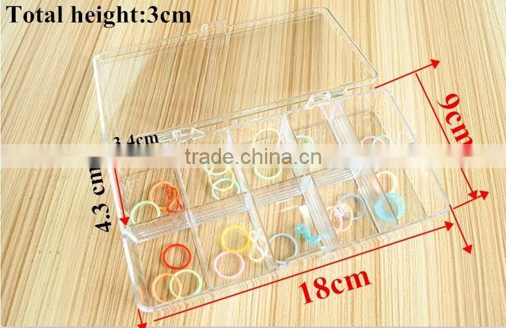 10 slots High Transparency Clear Plastic Divider Storage Box Beads Display Box