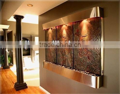 wall mouted stone waterfall fountain china home decor wholesale