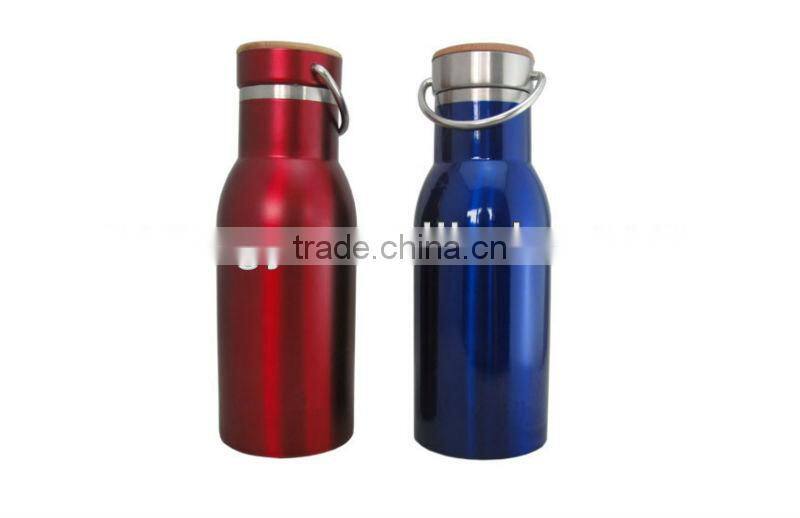 Double wall 350ml/500ml stainless steel sports vacuum bottle