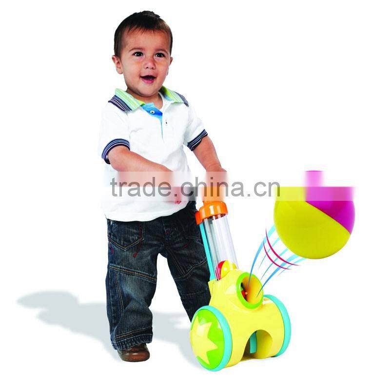 Hot wholesale funny lightweight plastic throw and catch pop ball blaster toy for kids