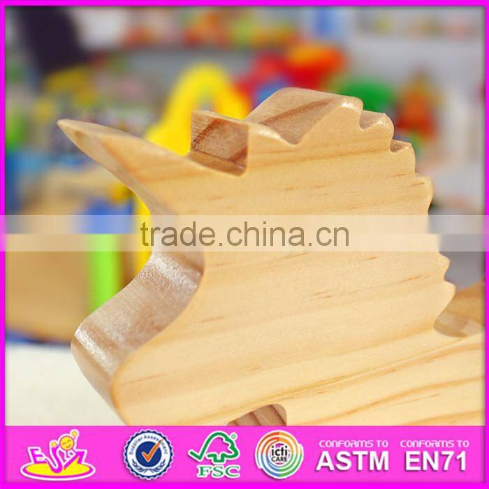 2016 new design children toys wooden unicorn W05B151