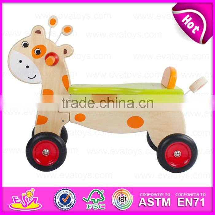 2016 new fashion baby wooden carriage W16A026