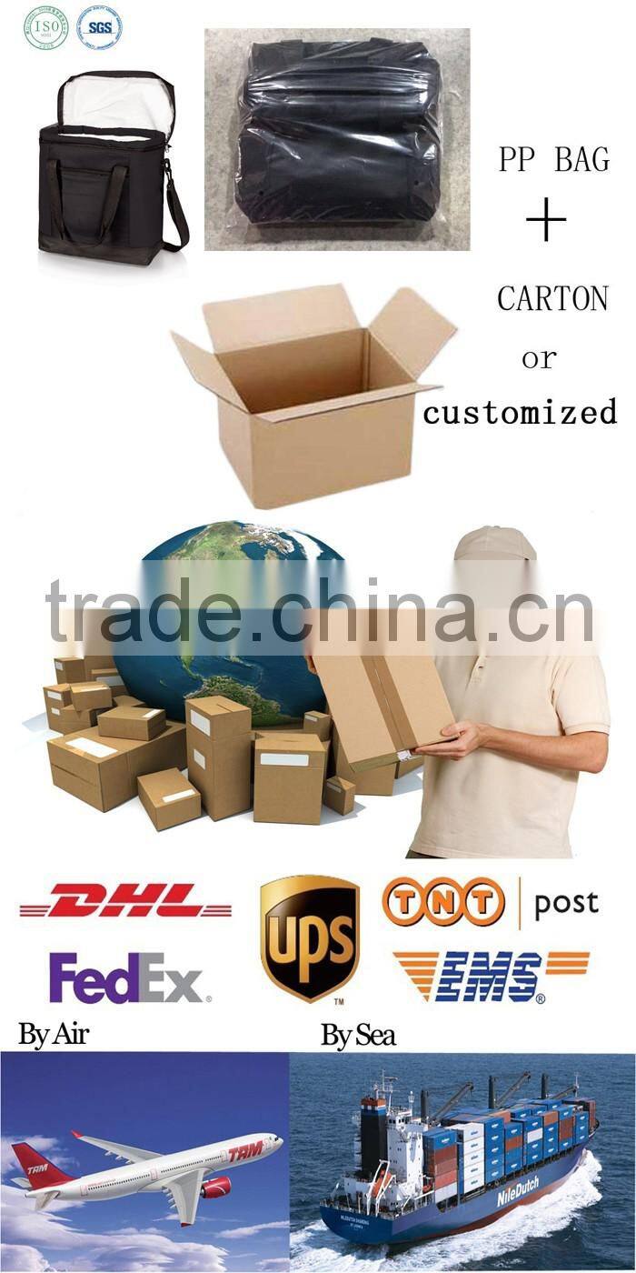 Custom Polyester cooler tote in No-Leak Insulated tote and shoulder Cooler Bag for vegetable and fruit