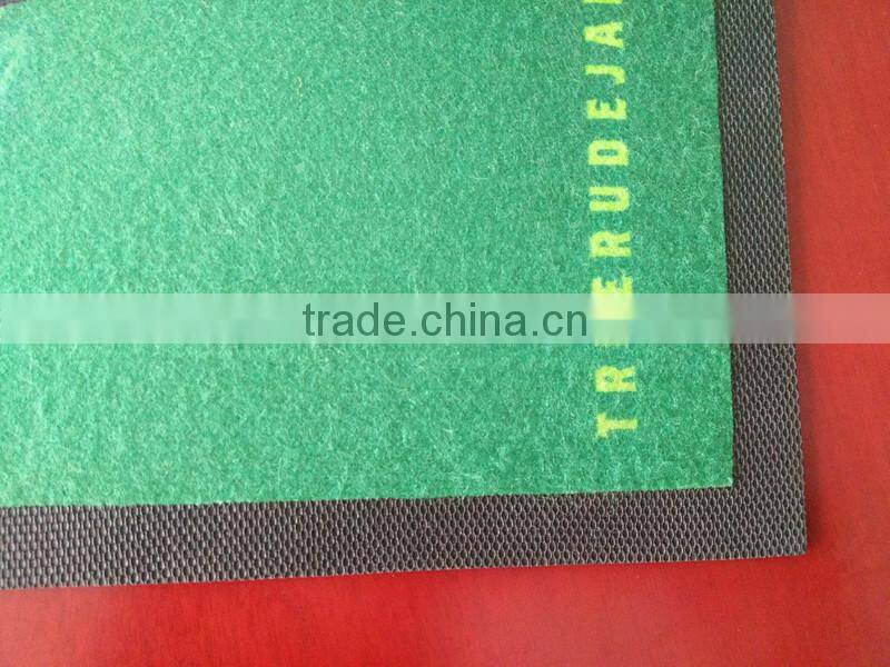 custom full color club non woven fabric promotional rubber bar mat