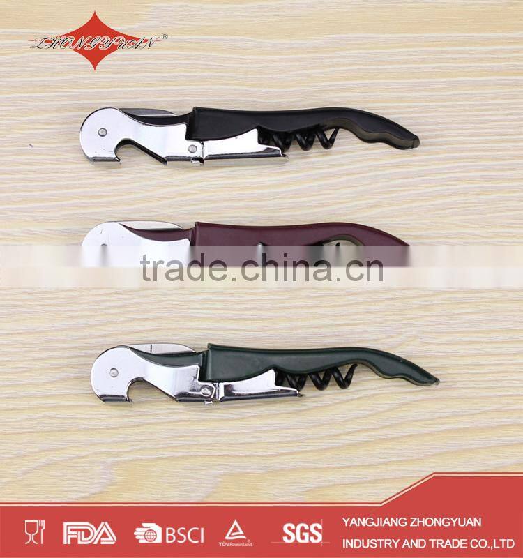 Promotional funny metal wine corkscrew wine opener