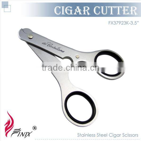 Black Titanium Plated Stainless Steel Custom Cigar Cutter