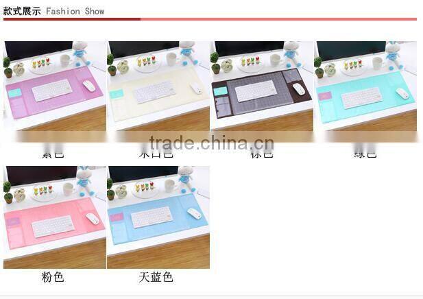 High quality Super big PVC Multi-function office table laptop stand computer desk mouse pad