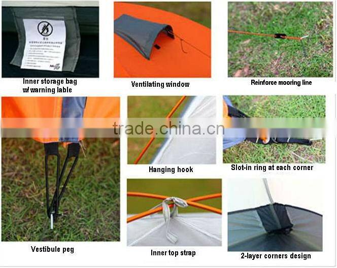 Family Camping Tent Dome Tent Double Layer Tent